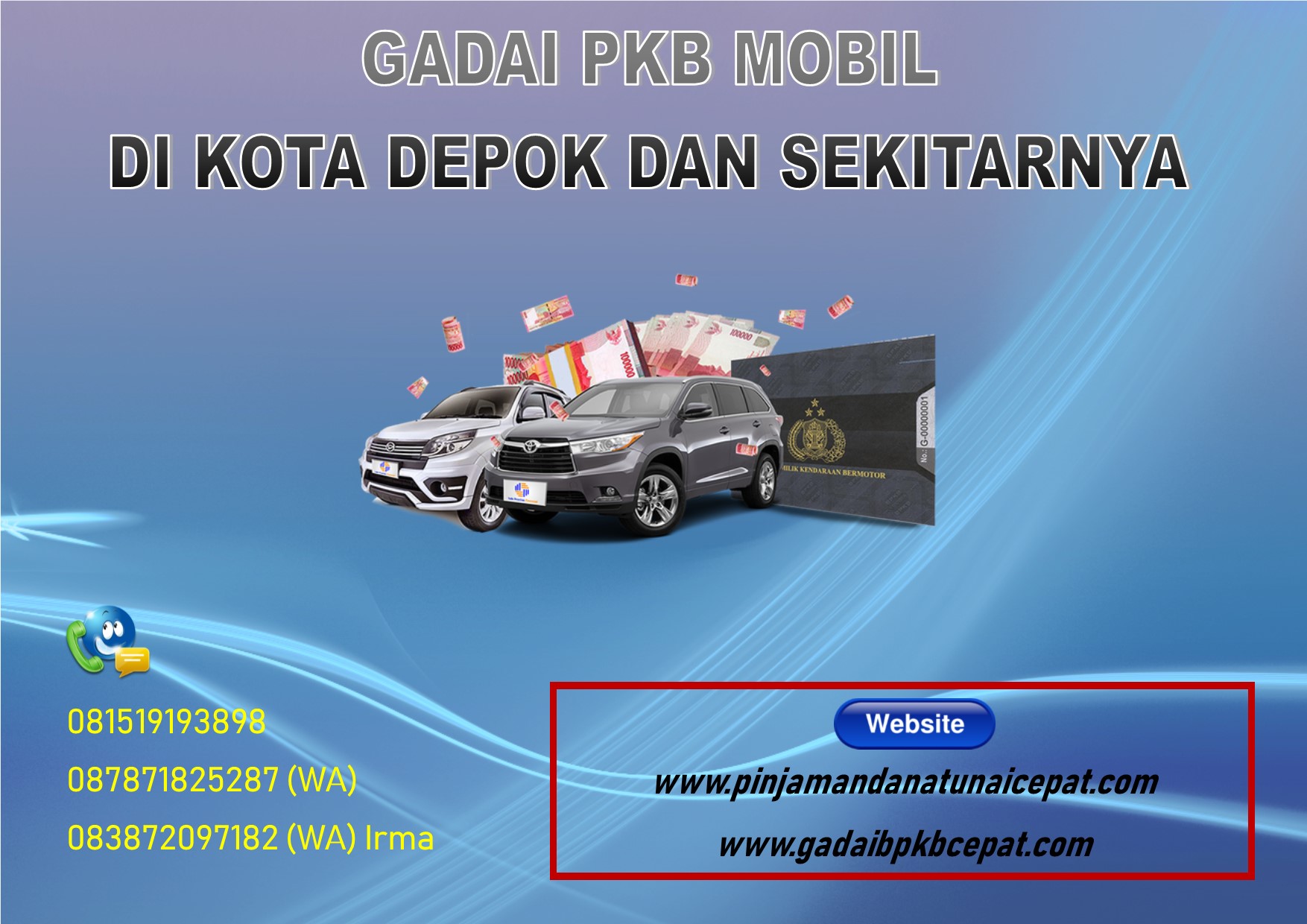 Gadai BPKB Mobil Di Depok | GadaiBPKBMobilCepat.com